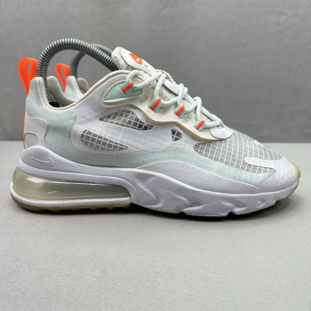 Womens Size 6 Nike Air Max 270 React Shoes White Hyper Crimson Teal Tint Sneaker